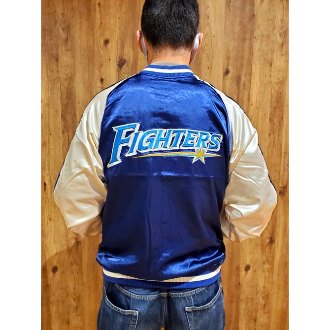 Lサイズ]北海道日本ハムファイターズ刺繍リバーシブルスカジャン｜プロ