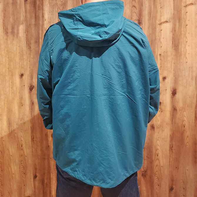 送料込】横須賀富士柄刺繍アノラックパーカー（アンティークグリーン