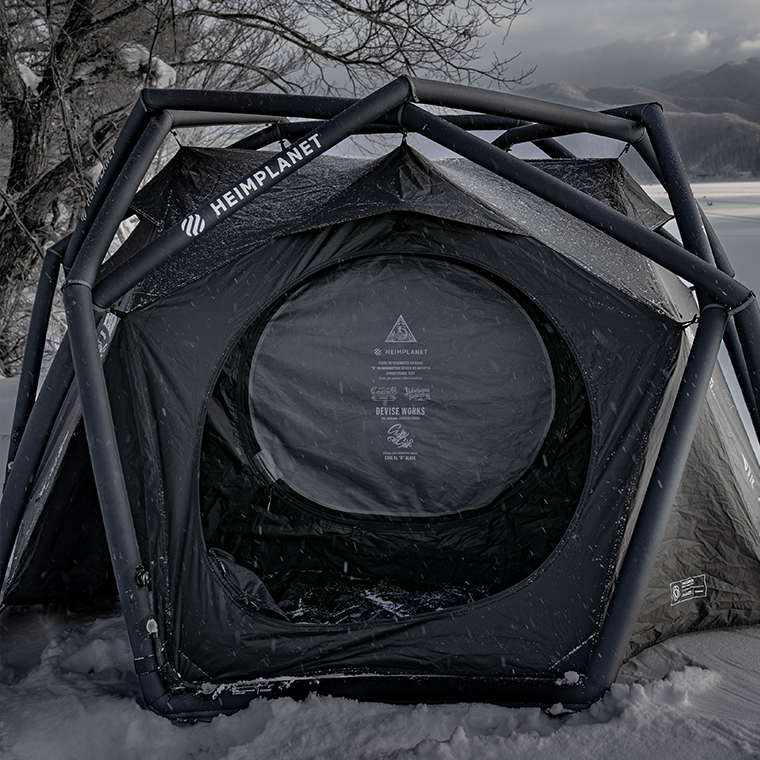 CAVE XL\"D\" BLACK HEIMPLANET デバイスワークス CAMP VESTプレゼント)CAVE XL