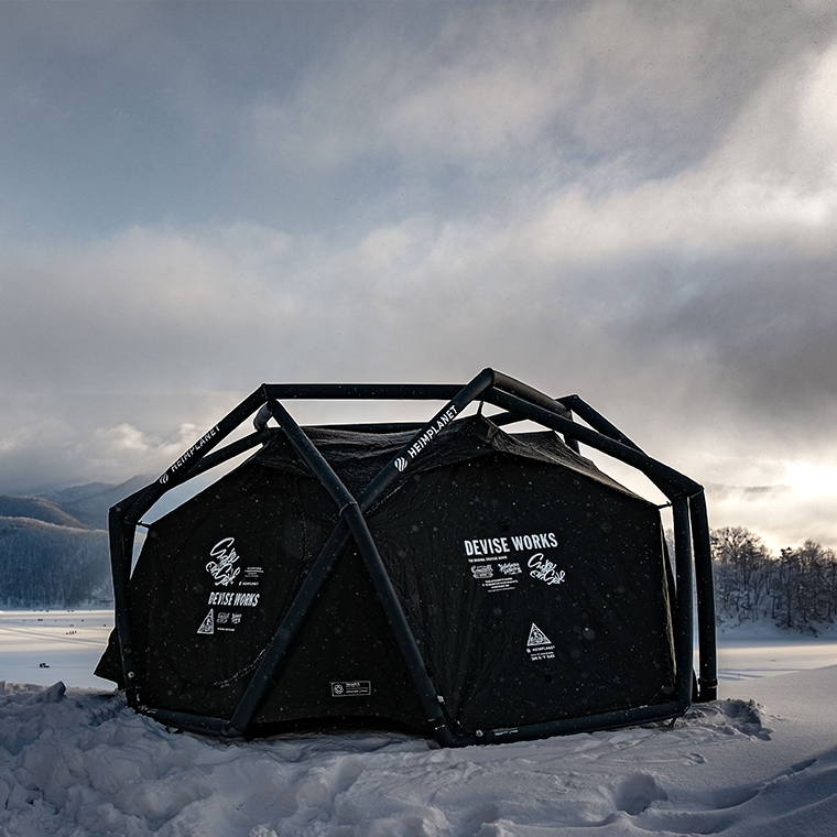 CAVE XL\"D\" BLACK HEIMPLANET デバイスワークス CAMP VESTプレゼント)CAVE XL