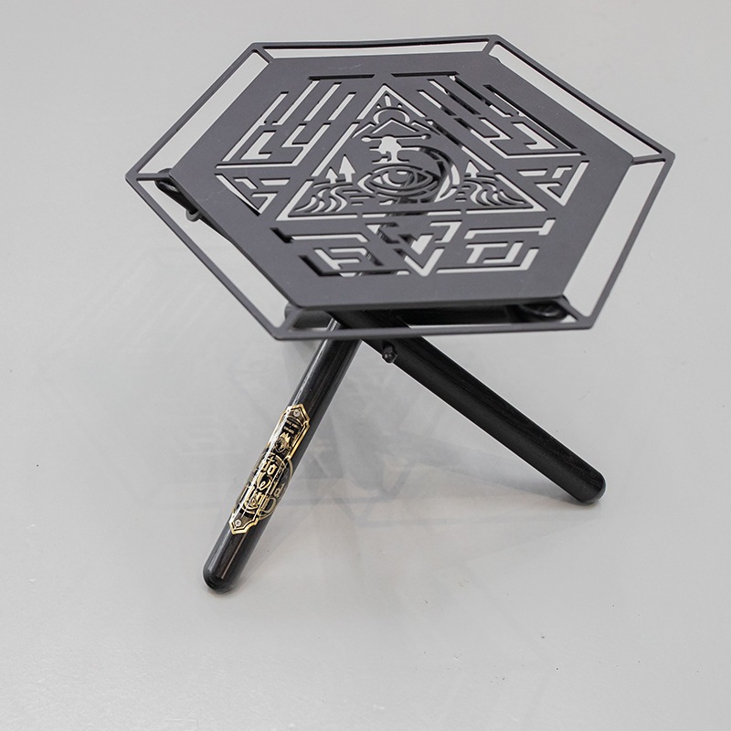 (2buy+1) 焚き火サイドスタンド 黒脚 LOW