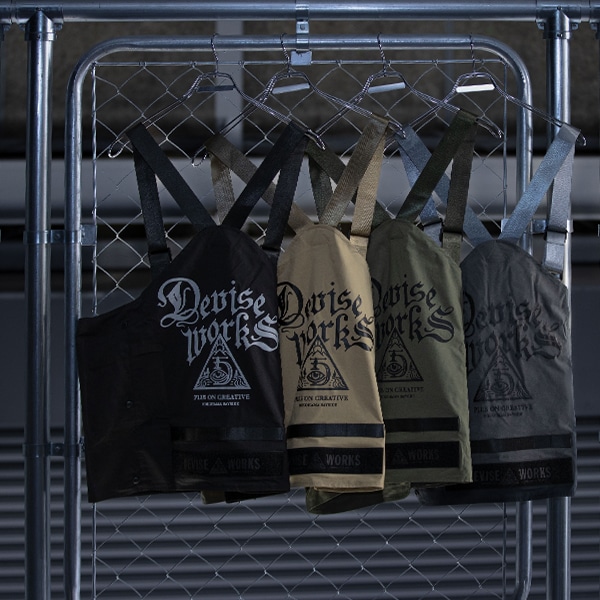 バックプリント NEW CAMP VEST | DEVISE WORKS | キャンプ用品