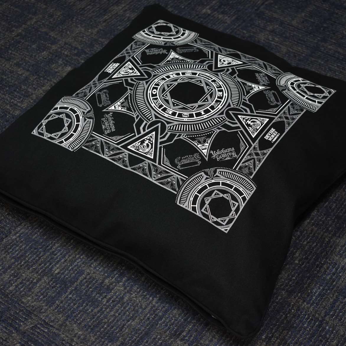 【正規品】bfgfwwa・クッションカバー クッションカバー 45×45 おしゃれ 高級感 青 ブルー 綿 麻