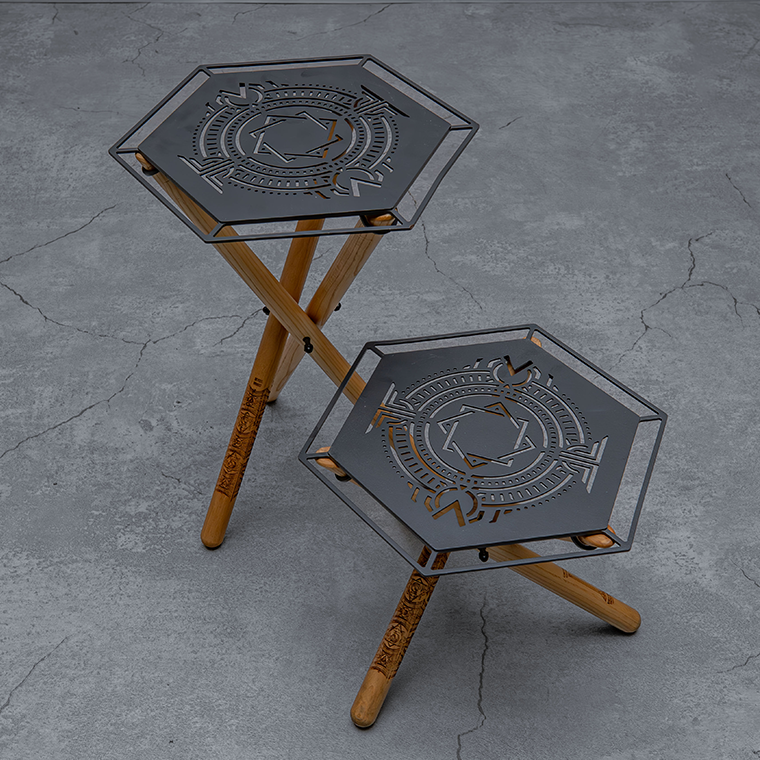 焚火サイドスタンドセット