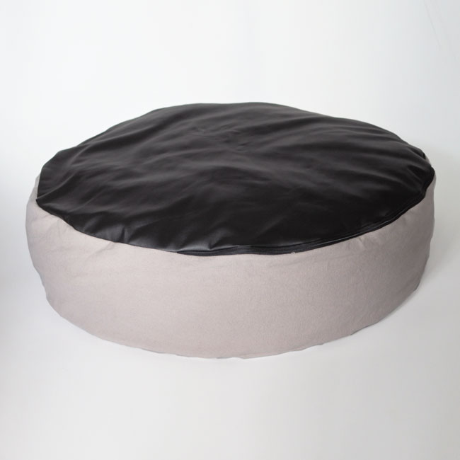 ORIGINALCOTTON CANVAS ROUND CUSHION BED-piping