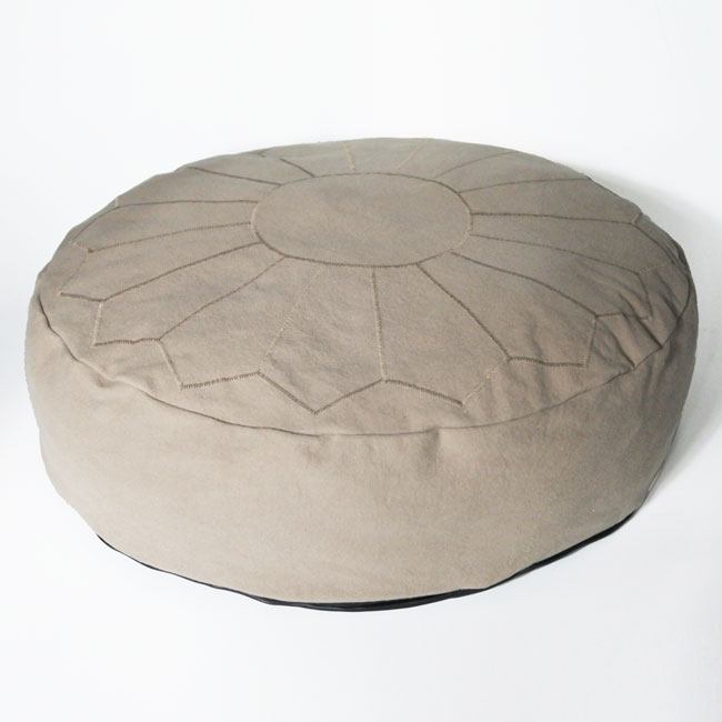 ��ORIGINAL��COTTON CANVAS ROUND CUSHION BED-embroidery