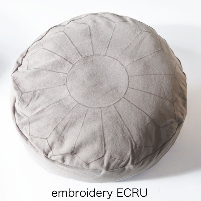 ��ORIGINAL��COTTON CANVAS ROUND CUSHION BED-embroidery