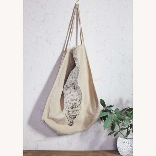 ORIGINALFurbaby embroidery Ramie-Tote/ǭɽߡȡȥХå