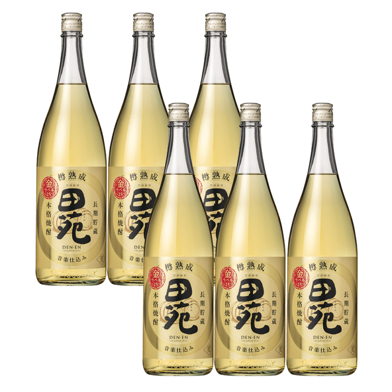麦焼酎　田苑金ラベル 25度 1800ml×6本入 麦焼酎 田苑 金ラベル 25度 1800ml 6本セット〈焼酎6046〉 | 田苑酒造