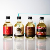 【 最高金賞 送料無料 】樽の甘い香り DEN-EN Quartet（カルテット） 4本 ミニボトル ギフトボックス入り〈焼酎6196〉