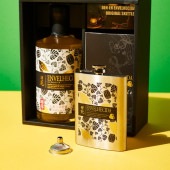 【送料無料】ENVELHECIDA＆オリジナルスキットル　ギフトボックス入り〈焼酎6187〉