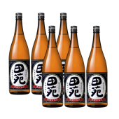 【送料無料】芋焼酎 田苑 芋 黒ラベル 25度 1800ml　６本セット〈焼酎6218〉