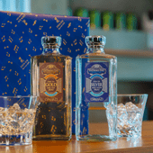 【 送料無料 】麦焼酎 田苑ゴールド＆シルバー（父の日限定ラベル）25度 720ml 2本 焼酎 ギフトボックス入り〈焼酎6147〉