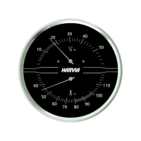 サーモハイグロメーター ブラックスチール