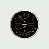 サーモハイグロメーター ブラックスチール