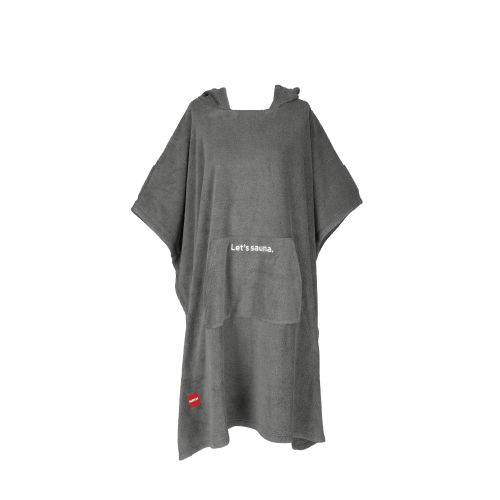 ハルビア レッツサウナ ポンチョ(チャコール)