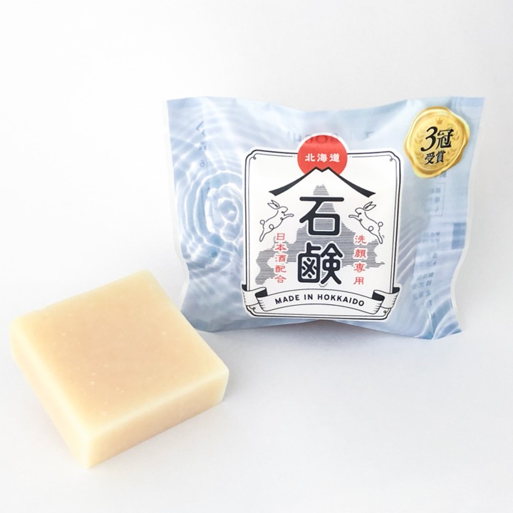 北海道発のコスメブランド セレクトガーデン 北海道日本酒石鹸 2個