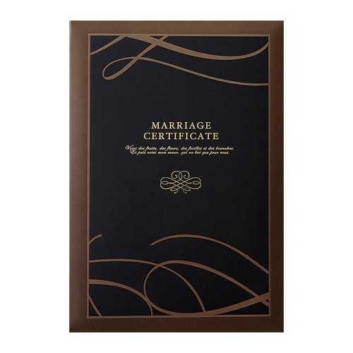 結婚証明書　モン・スティル 人前式用