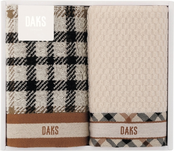 DAKS ダブルハウスチェック タオルセット