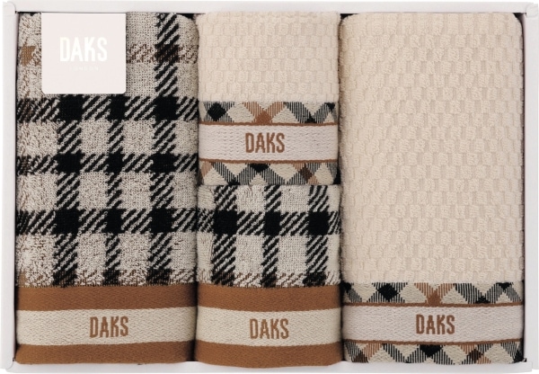 DAKS ダブルハウスチェックタオルセット