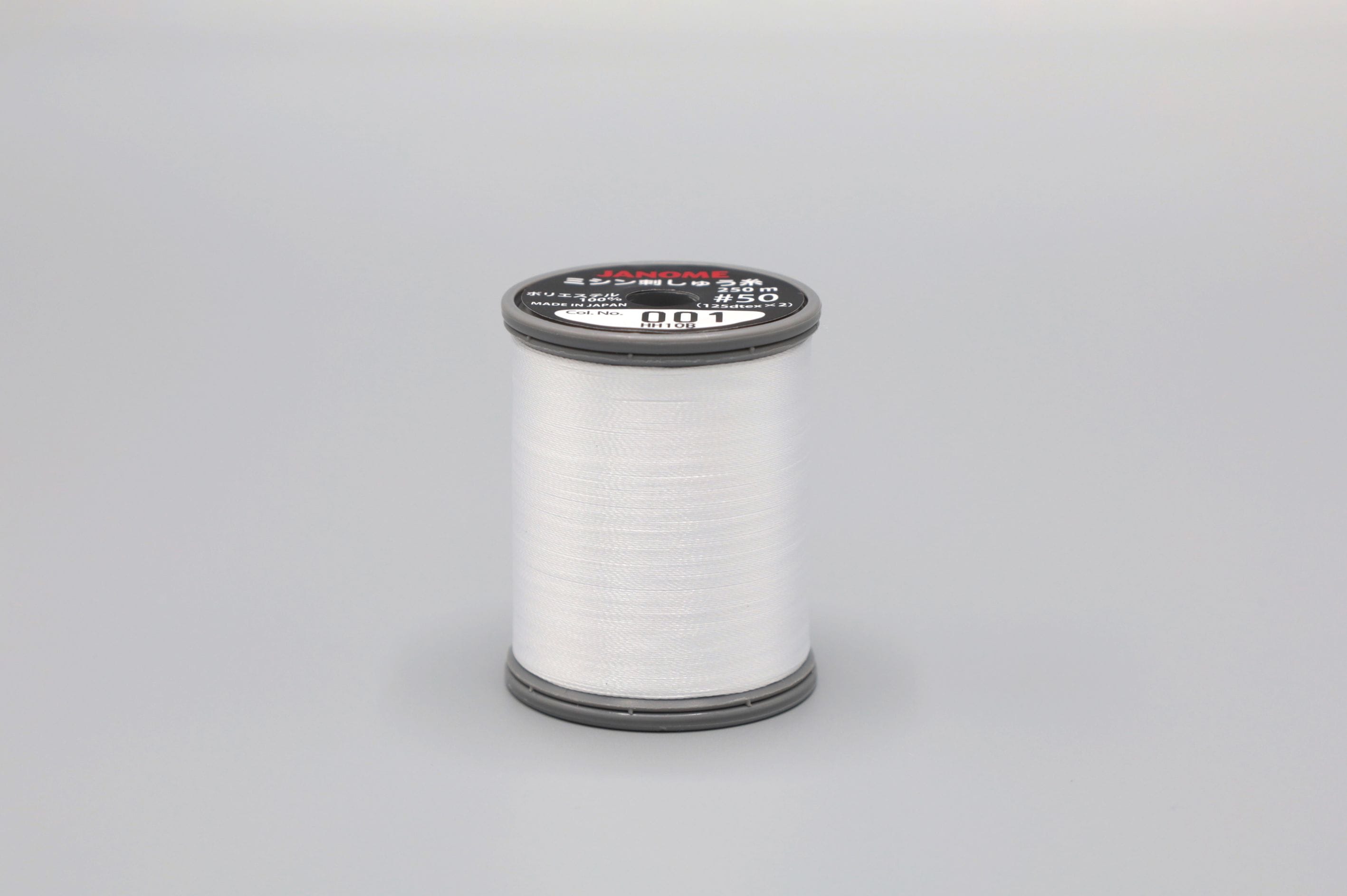 ミシン刺しゅう糸　シロ(No.001)