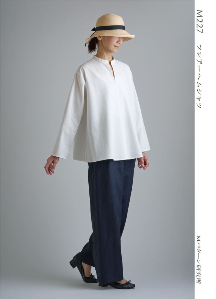 フレアーヘムシャツ(M227)