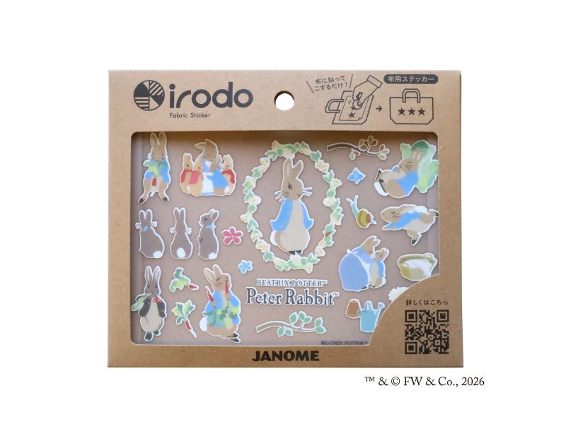 【布用ステッカー irodo】ピーターラビット(TM)　（Pastel）
