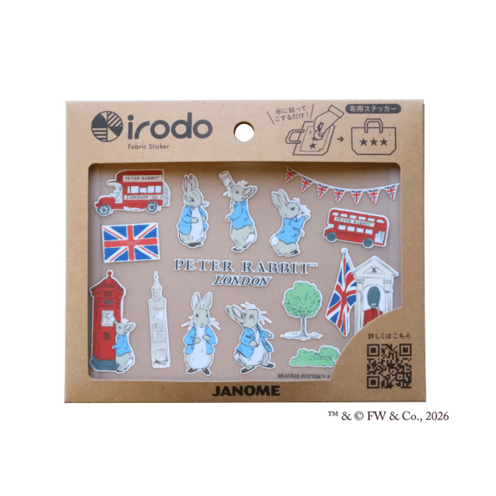 【布用ステッカー irodo】ピーターラビット(TM)　（London）