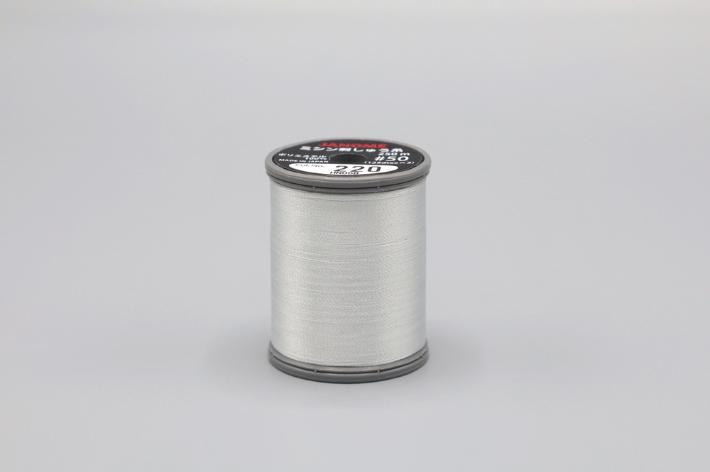 ミシン刺しゅう糸　シルバーグレー(No.220)