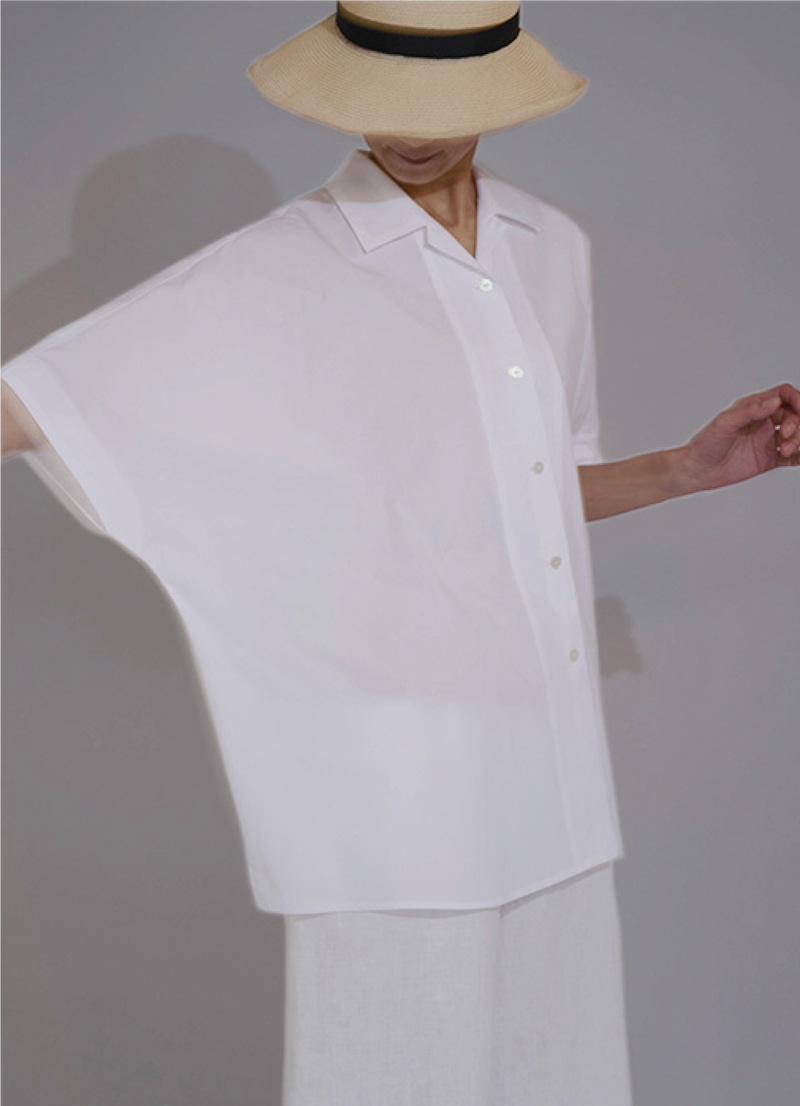 ワイドフレンチスリーブシャツ(M229)