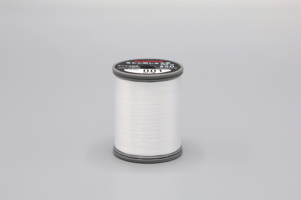 ミシン刺しゅう糸　シロ(No.001)