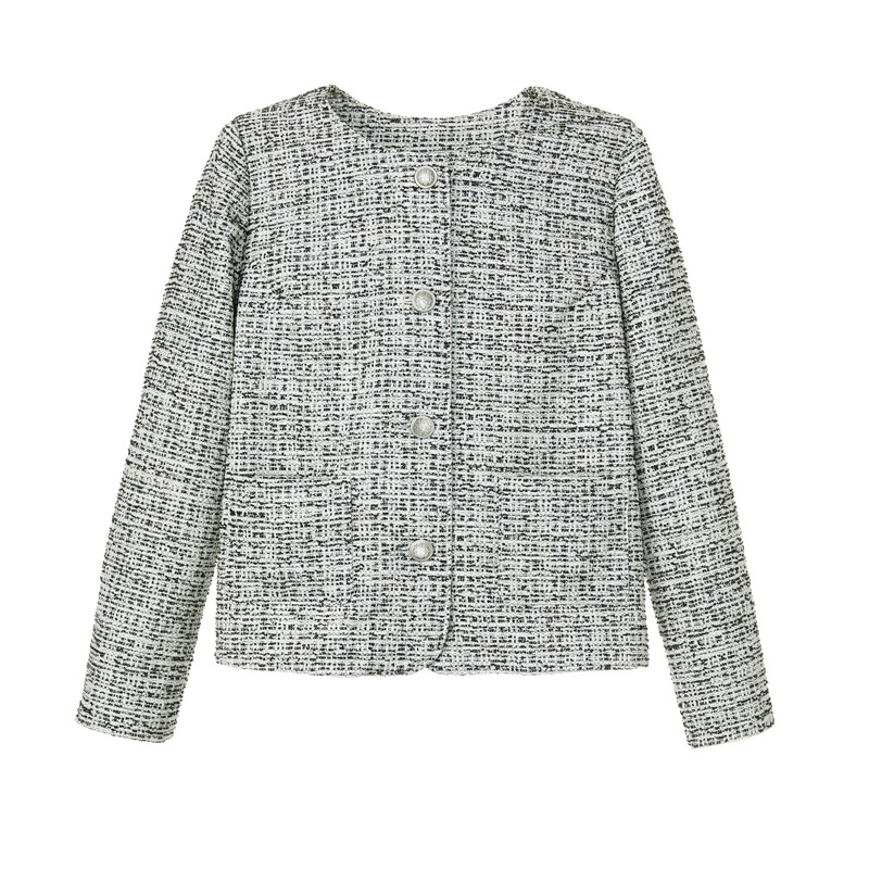 ノーカラージャケット（裏つき）(7006)