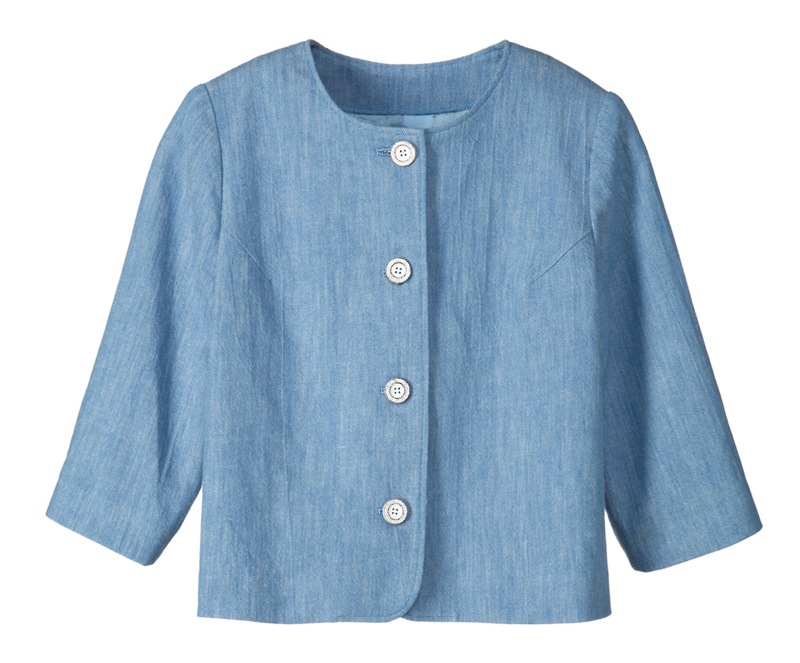 ノーカラージャケット（裏つき）(7006)