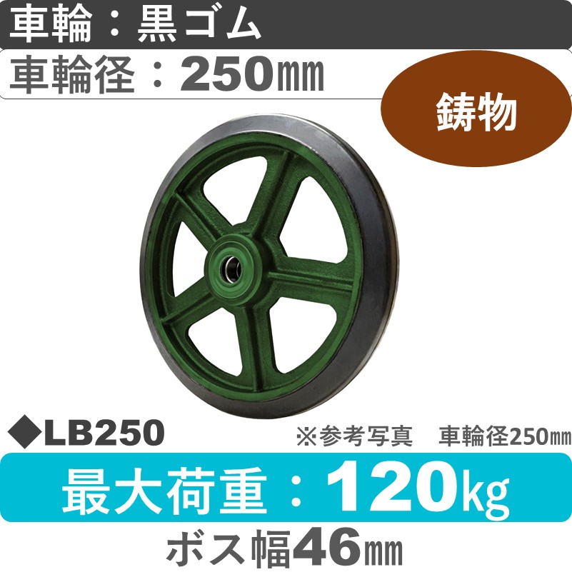 LB250 浪花製作所 ゴム車輪250㎜