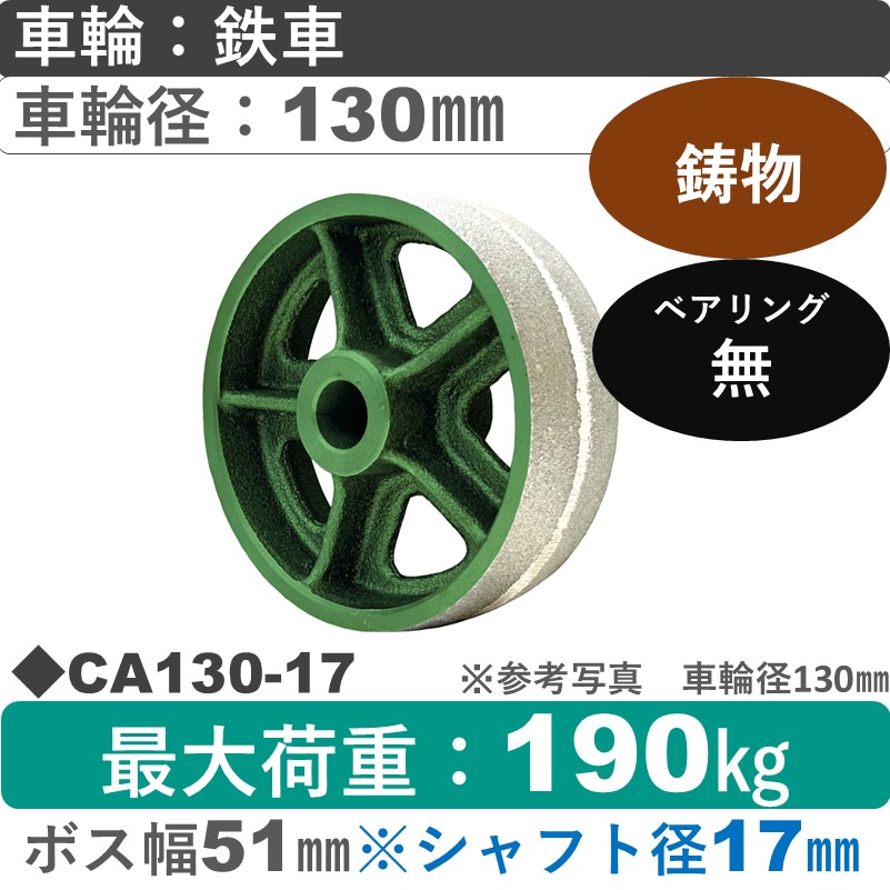 CA130 浪花製作所 鉄車輪130㎜