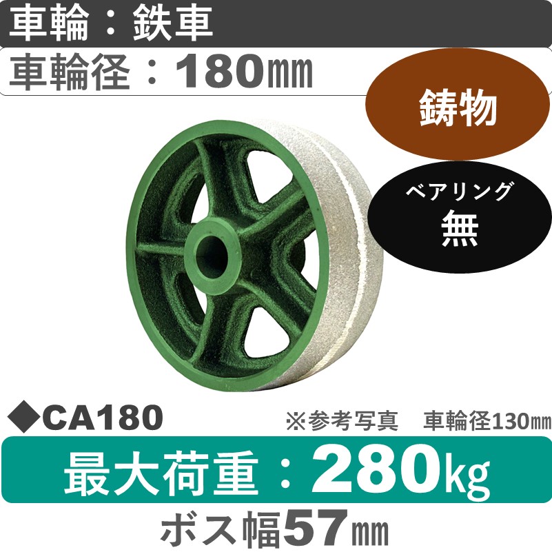 CA180 浪花製作所 鉄車輪180㎜