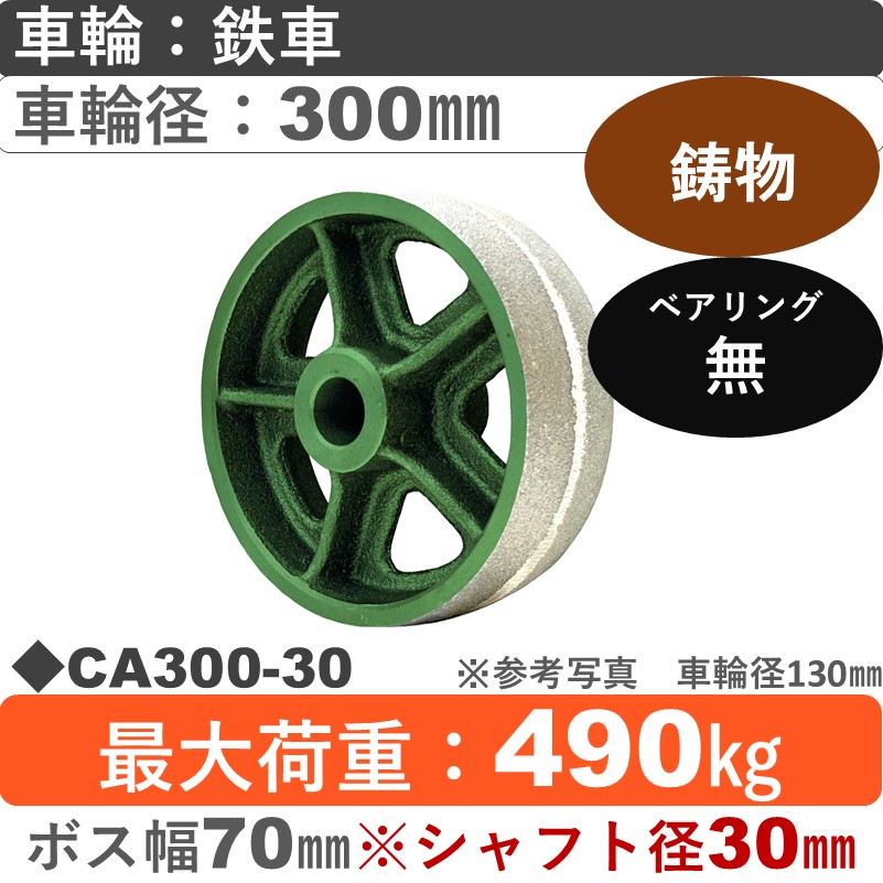 CA300 浪花製作所 鉄車輪300㎜