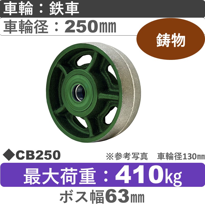 CB250 浪花製作所 鉄車輪250㎜