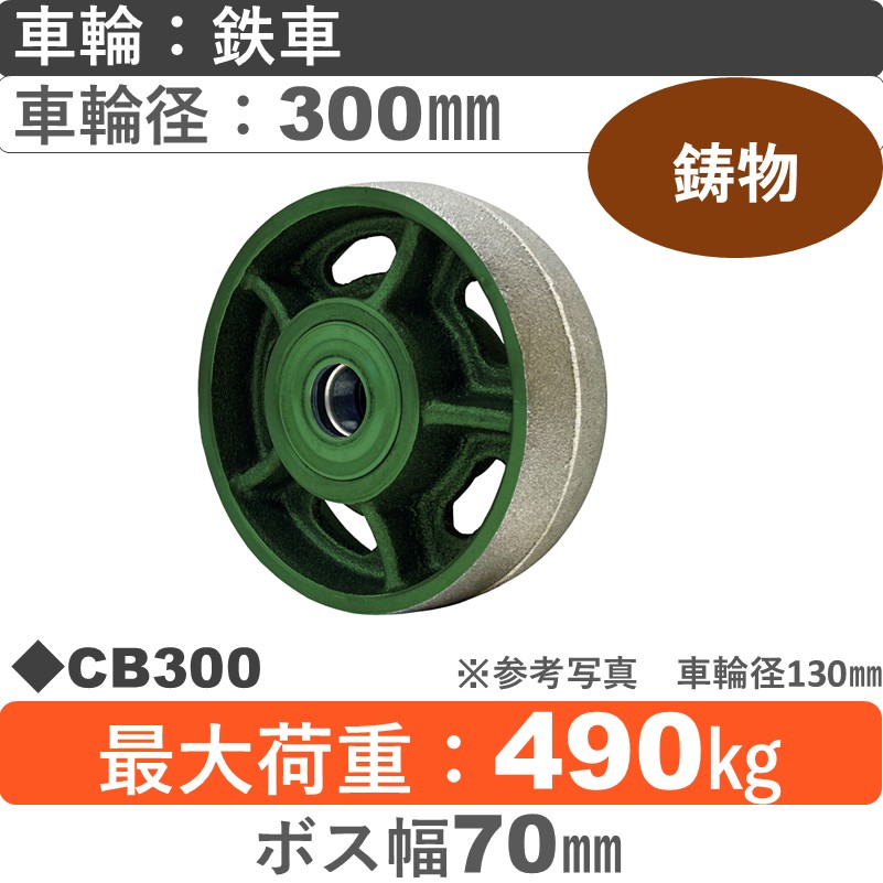 CB300 浪花製作所 鉄車輪300㎜