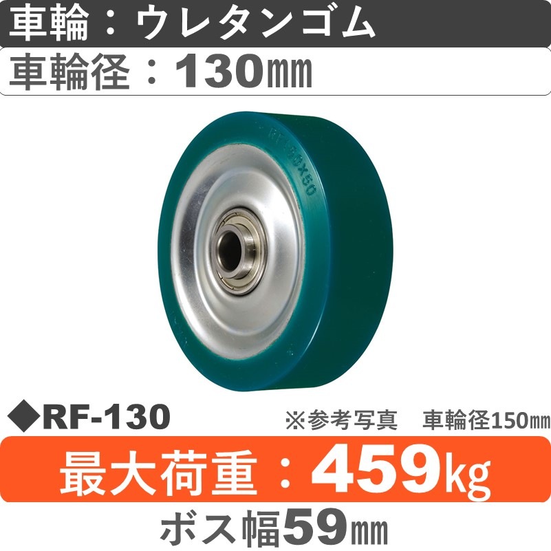 RF-130 ウカイキャスター ウレタンゴム車輪130㎜