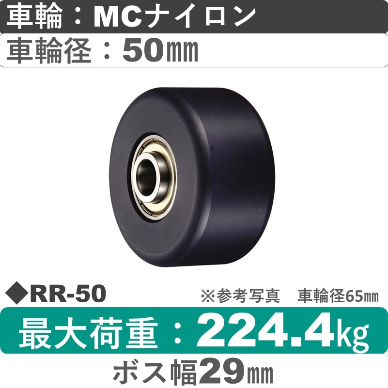 RR-50 ウカイキャスター ＭＣナイロン車輪50㎜