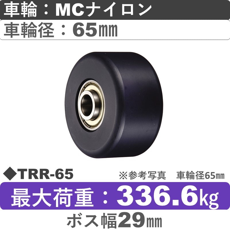 TRR-65 ウカイキャスター ＭＣナイロン車輪65㎜
