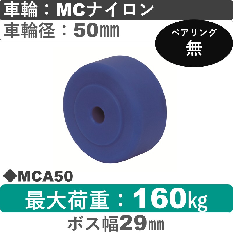 MCA50 岡本工機 車輪 MCナイロン車輪50㎜