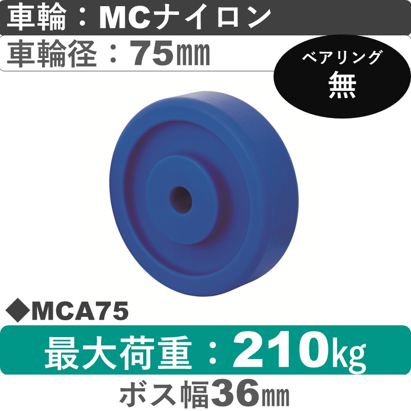 MCA75 岡本工機 車輪 MCナイロン車輪75㎜