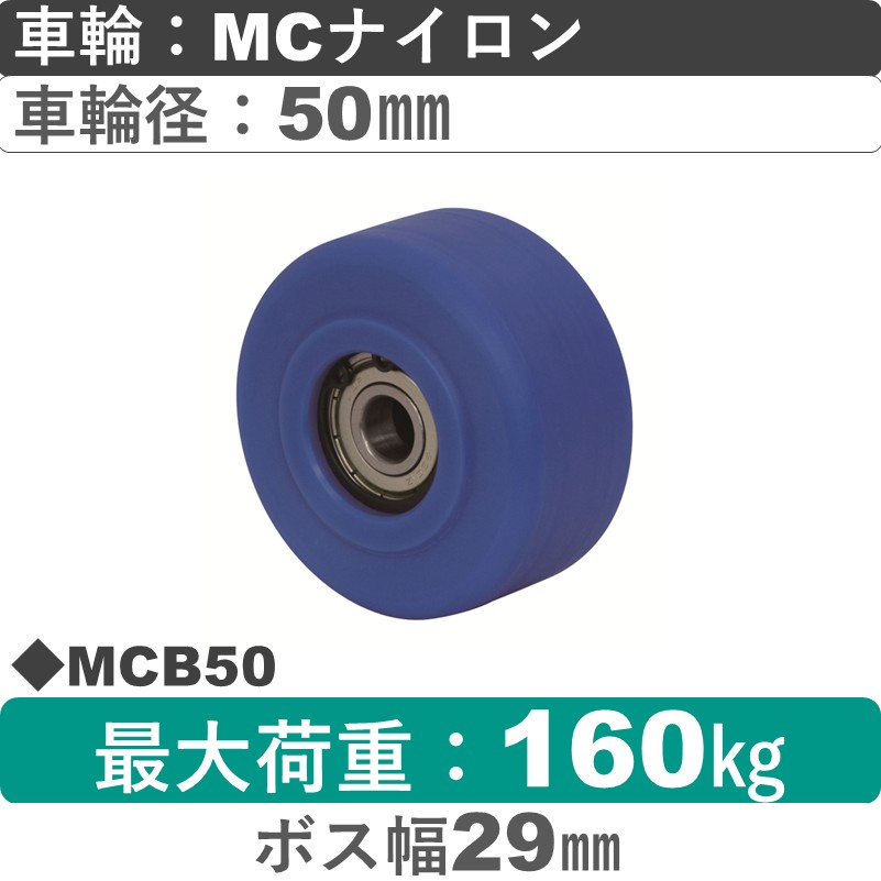 MCB50 岡本工機 車輪 MCナイロン車輪50㎜