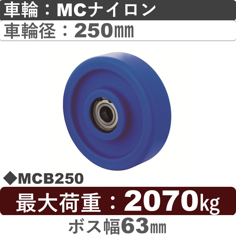 MCB250 岡本工機 車輪 MCナイロン車輪250㎜
