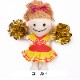 ティズちゃん人形　黄CHEERユニフォーム