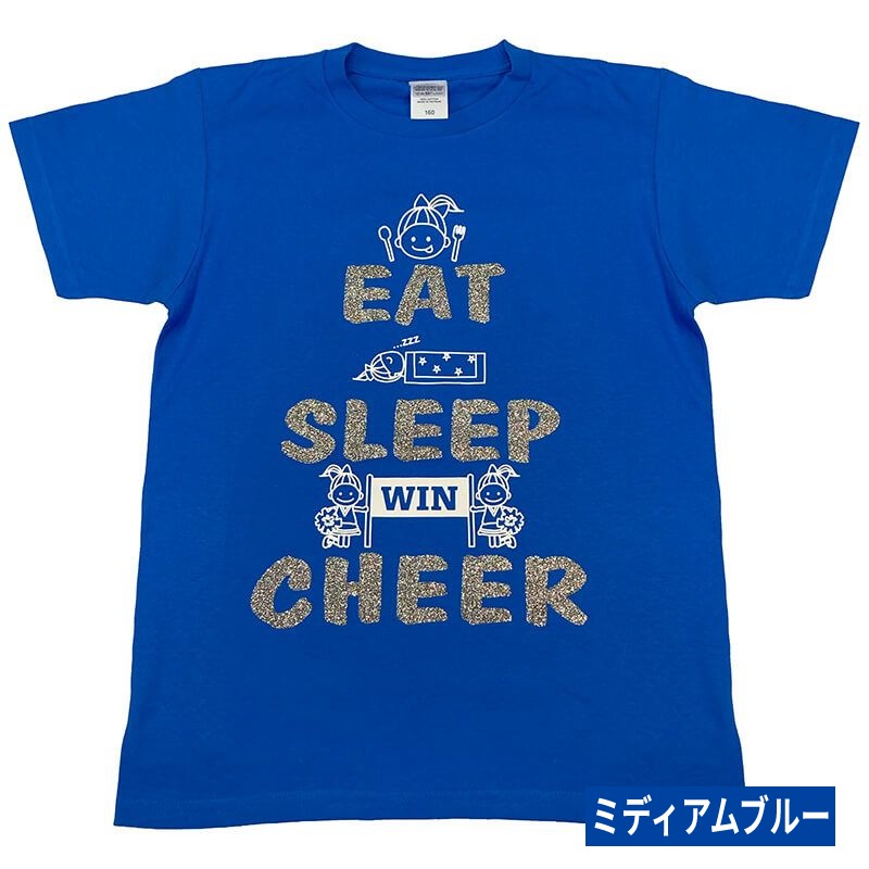 チアTシャツ EAT SLEEP CHEER