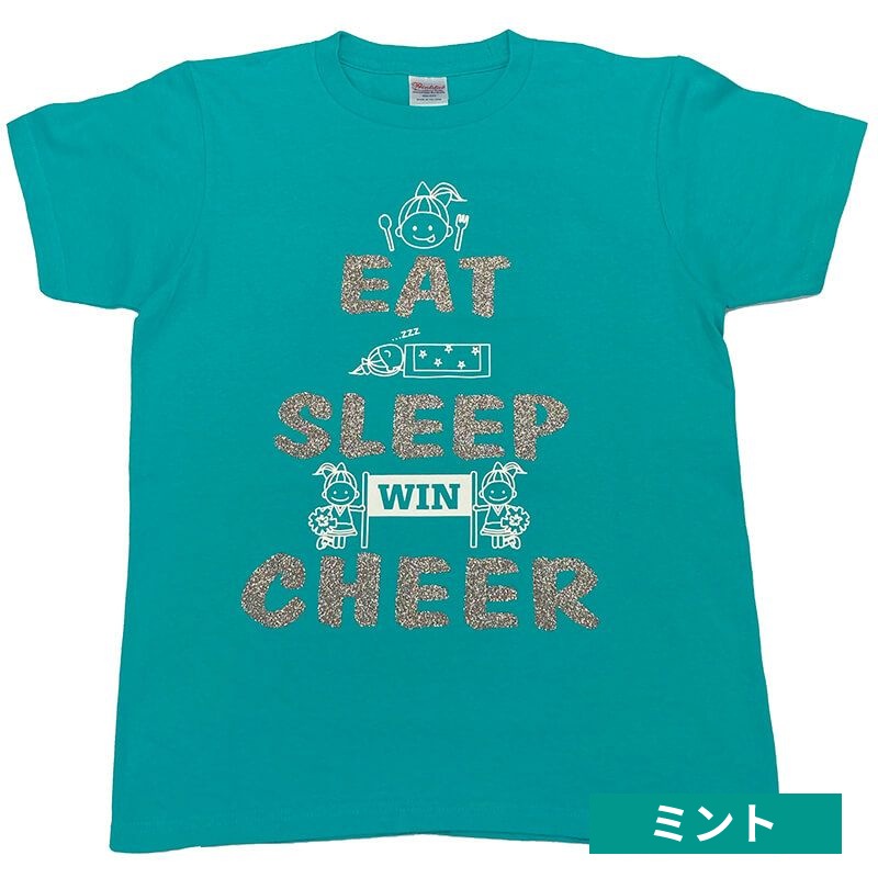 チアTシャツ EAT SLEEP CHEER