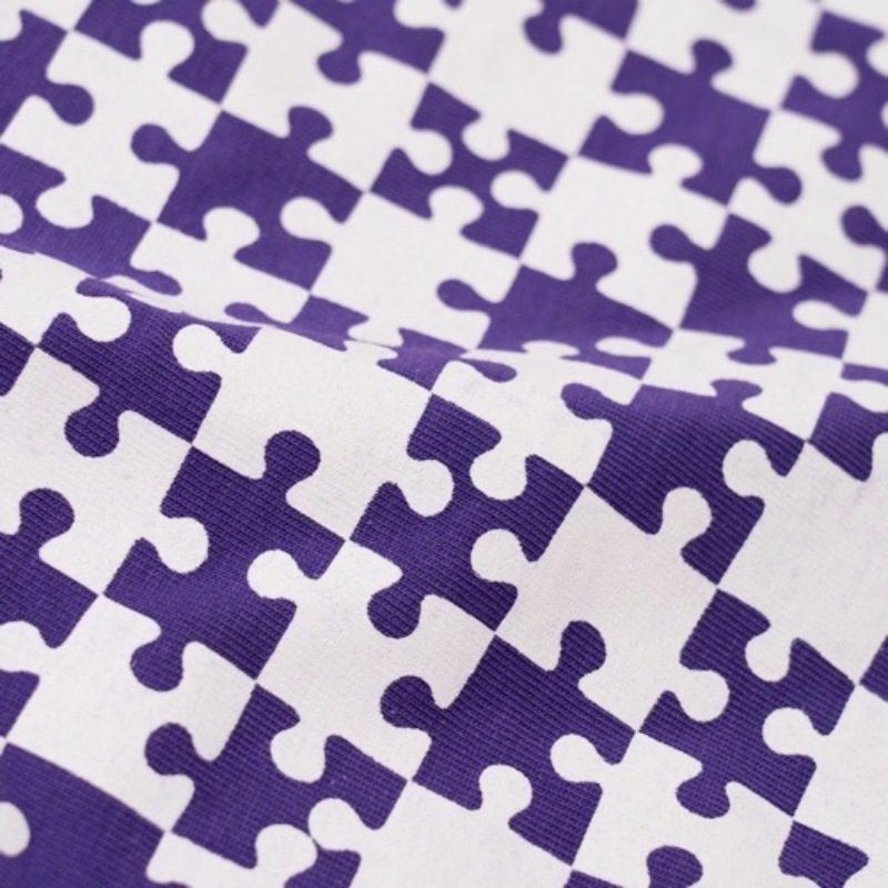 総柄チアパン　紫パズル